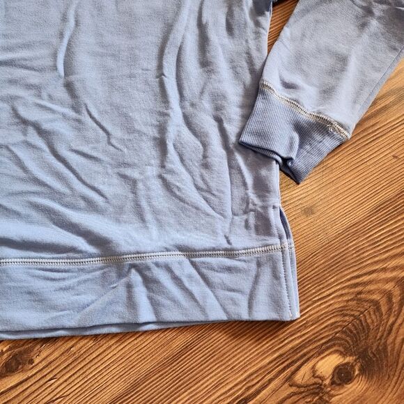 🩵NWT Joyspun Blue French Terry Pajama Sweatshirt Medium - Picture 7 of 9
